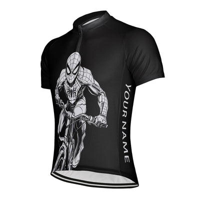 Customized Spider Man Cycling Men's Cycling Jersey Short Sleeve