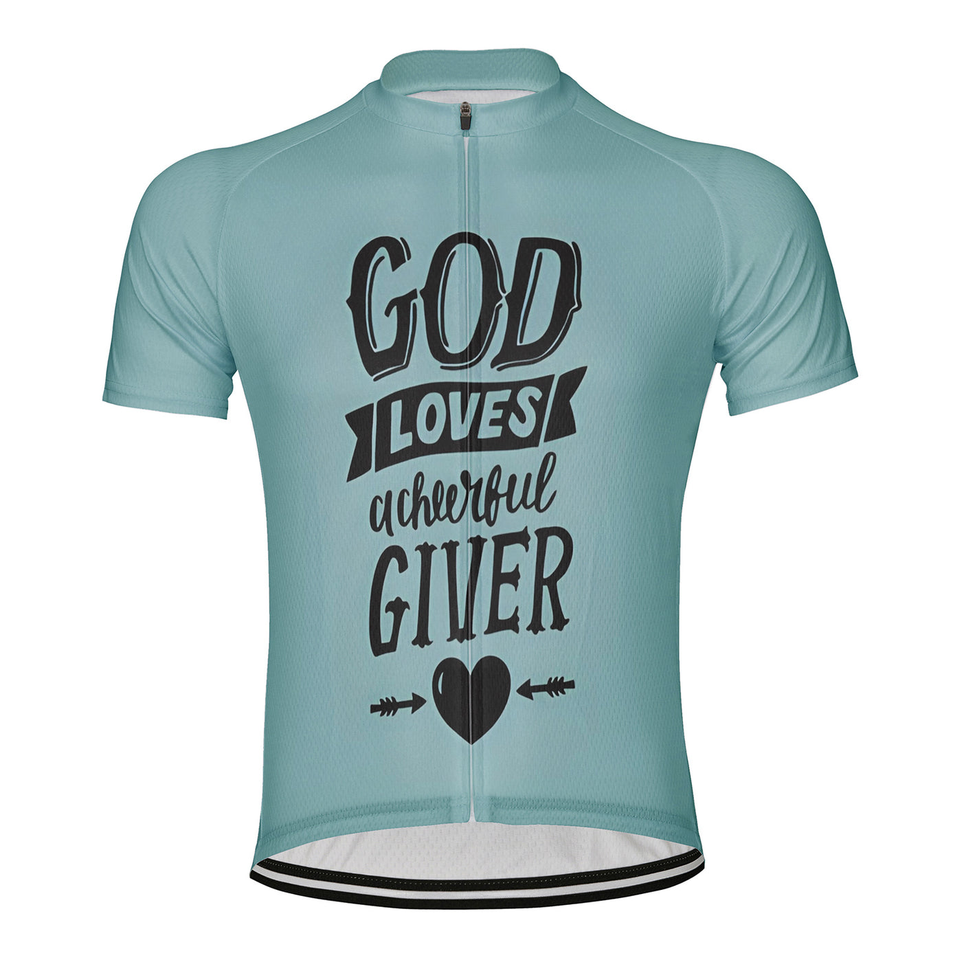 Customized God Loves Giver Men's Cycling Jersey Short Sleeve
