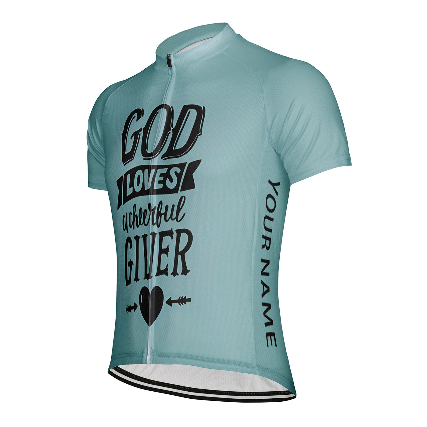 Customized God Loves Giver Men's Cycling Jersey Short Sleeve