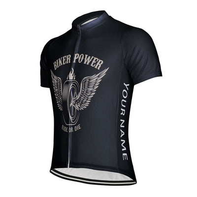 Customized Biker Power Men's Cycling Jersey Short Sleeve