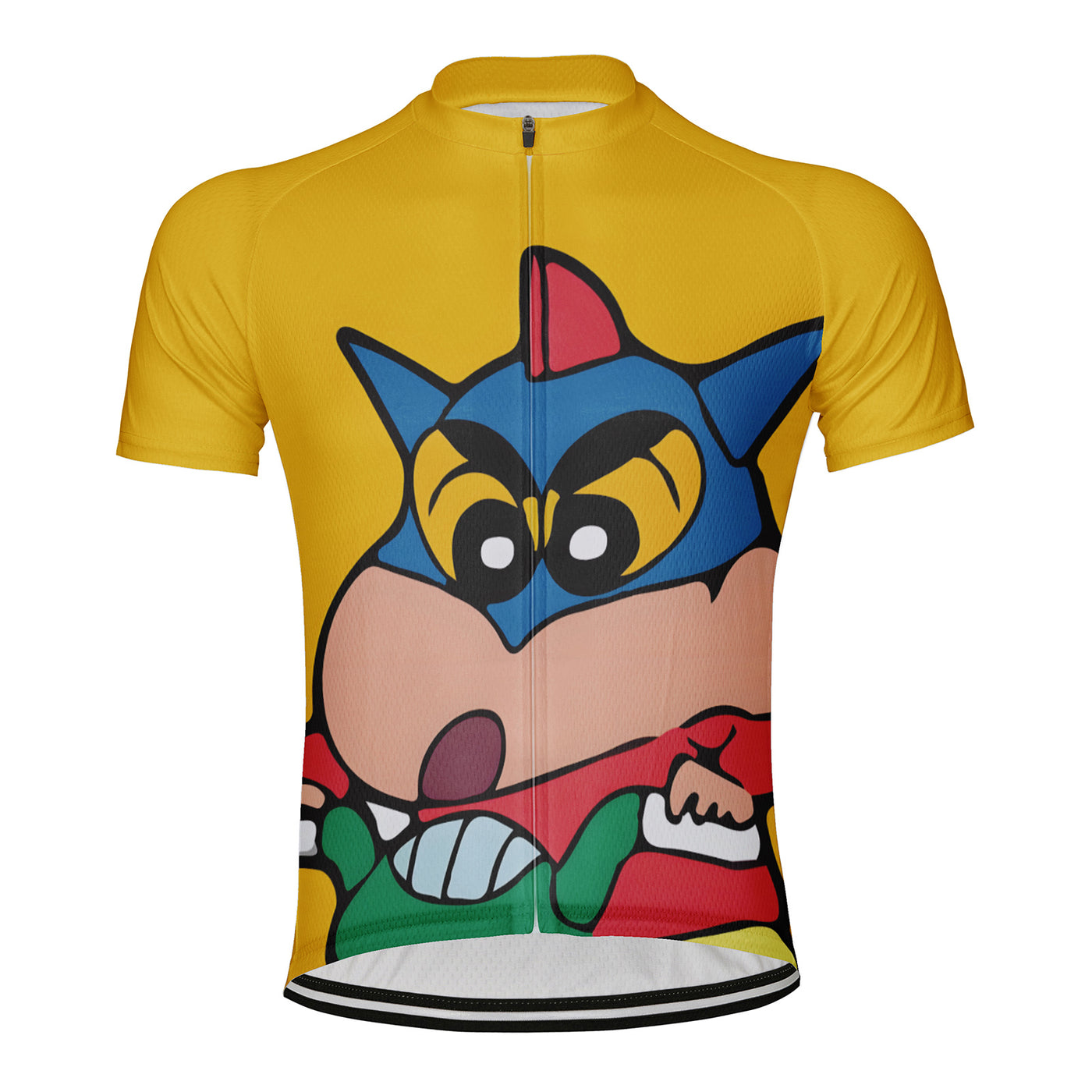 Customized Blue Hat Cute Mouse Men's Cycling Jersey Short Sleeve