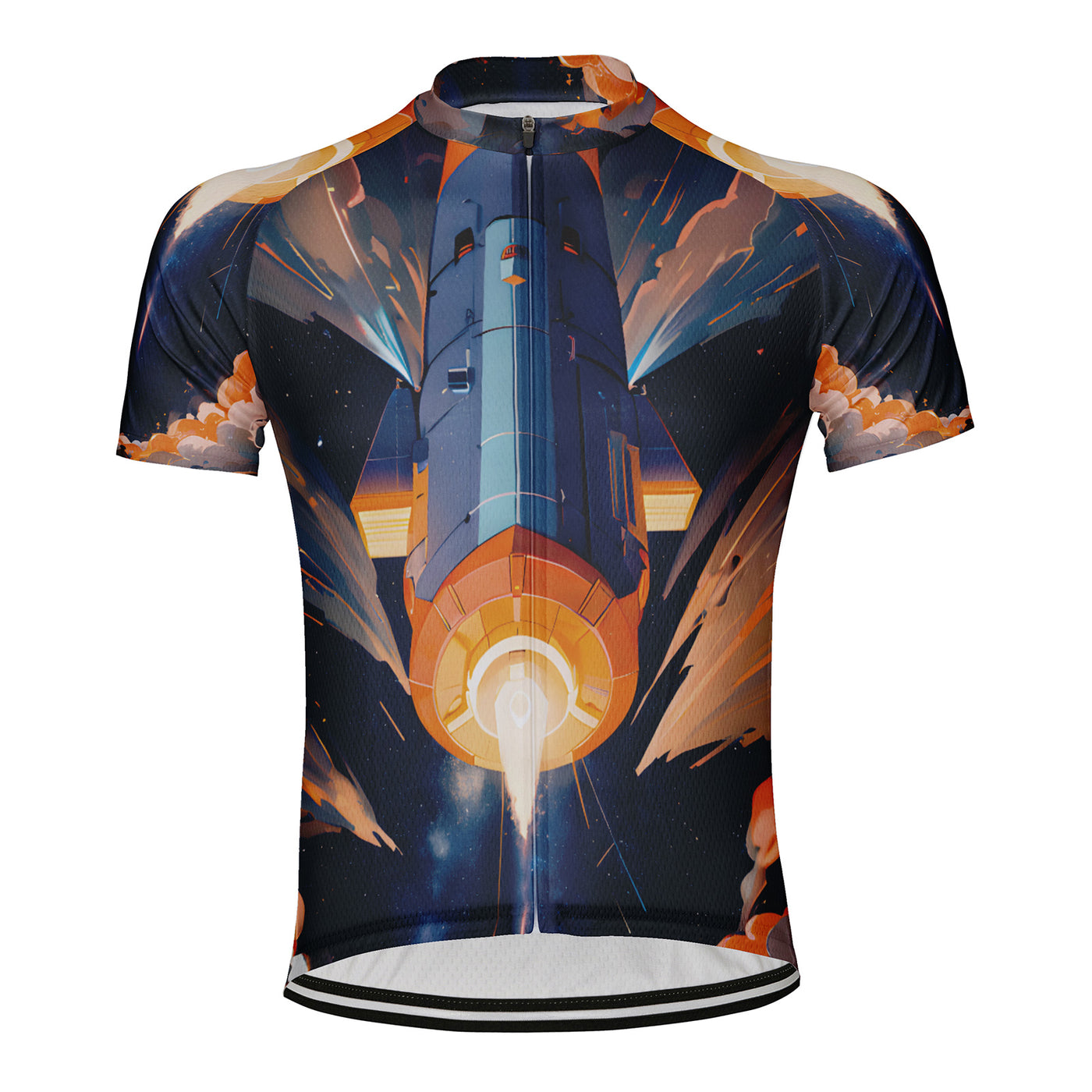 Customized Rocket Takeoff Men's Cycling Jersey Short Sleeve