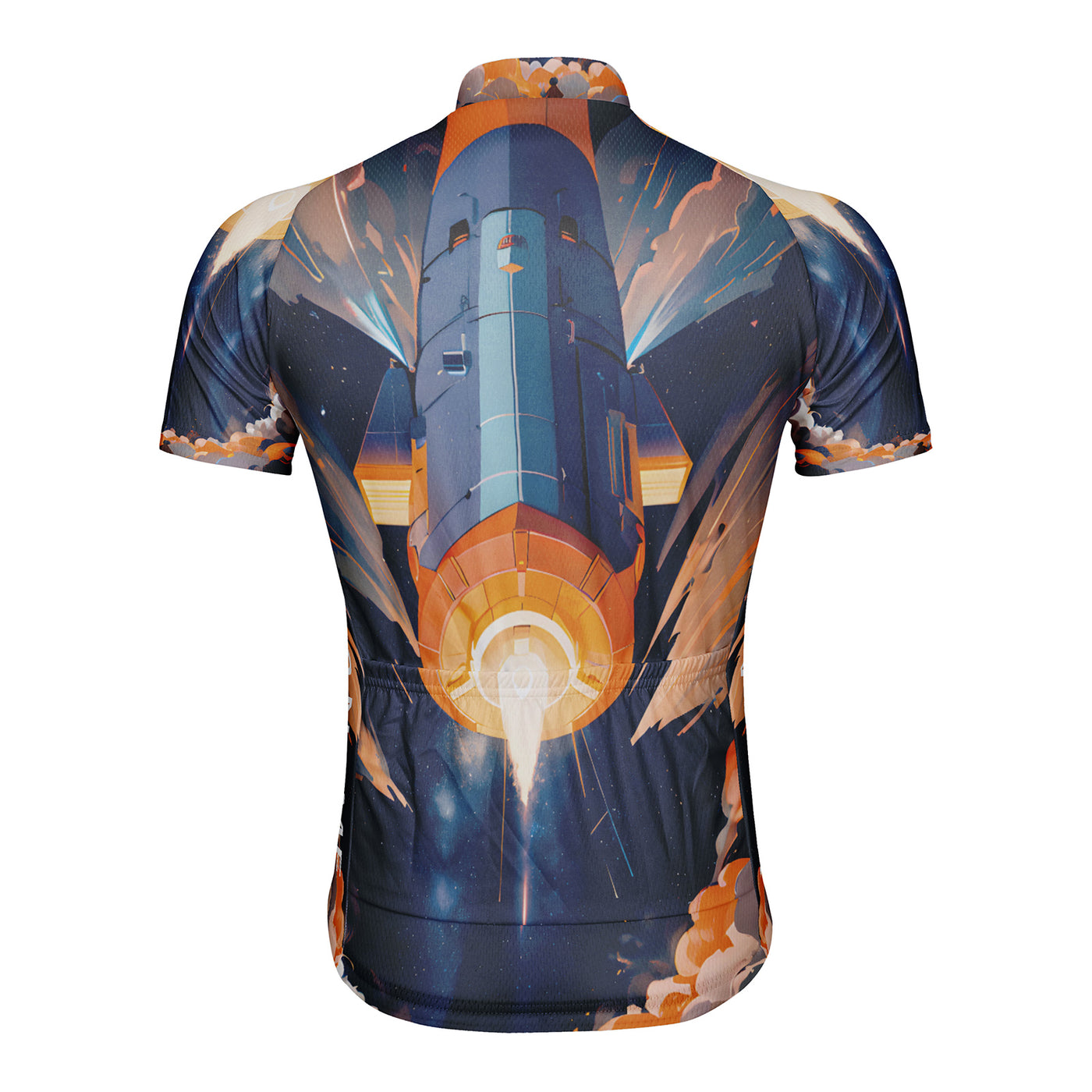 Customized Rocket Takeoff Men's Cycling Jersey Short Sleeve