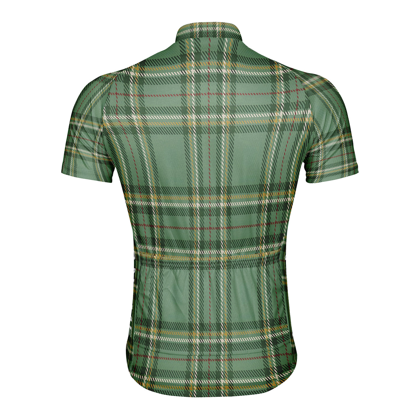 Customized Grid Stripes Men's Cycling Jersey Short Sleeve