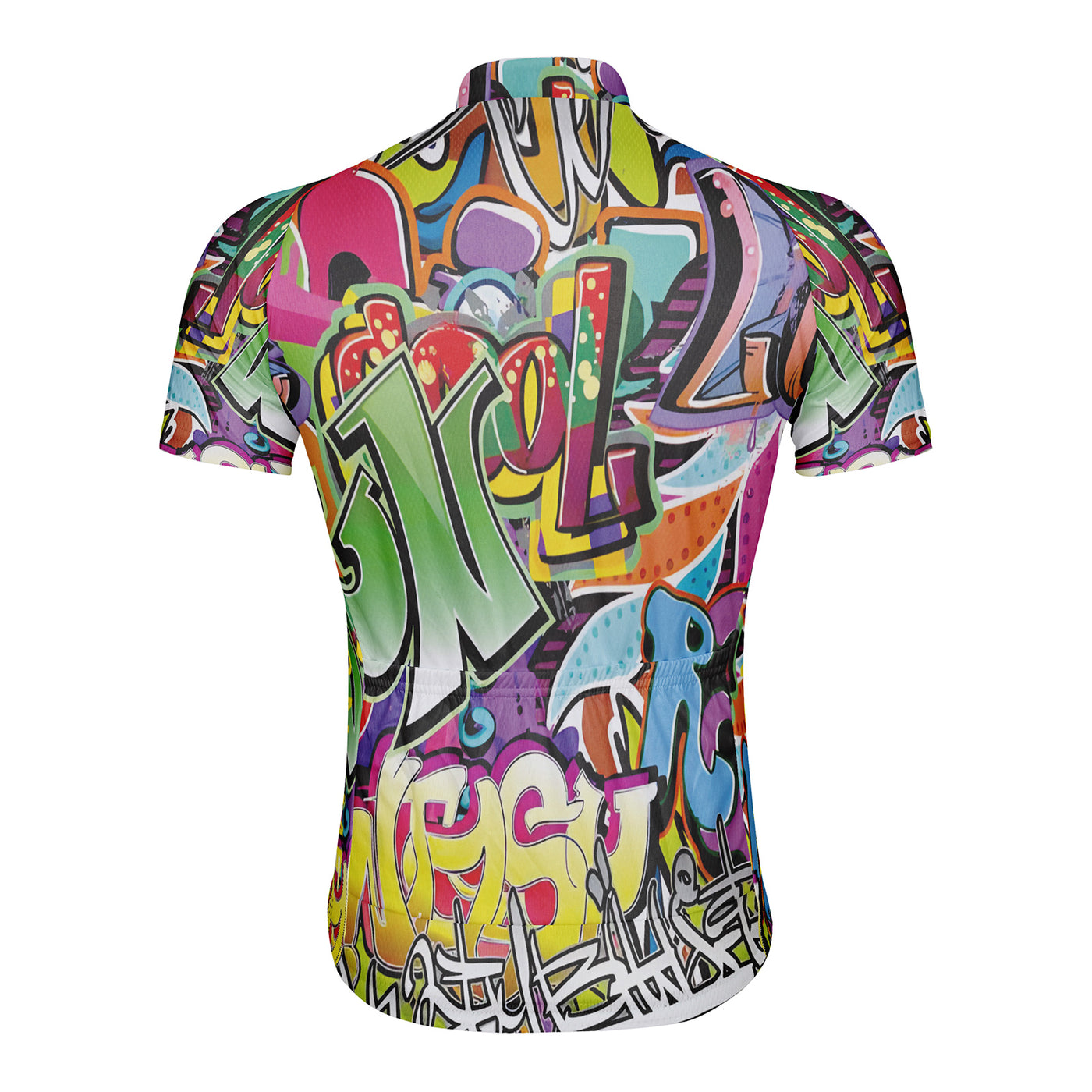 Customized Graffiti Wall Men's Cycling Jersey Short Sleeve
