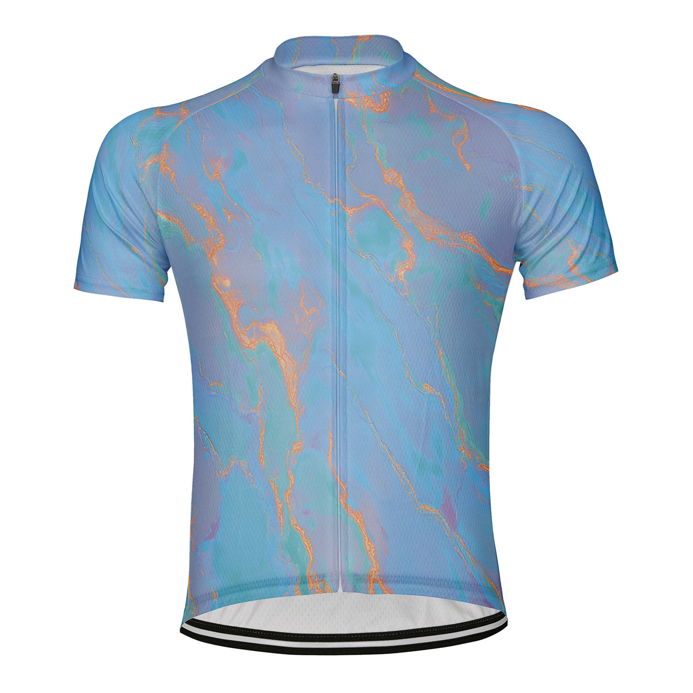 Customized Neon Galaxy Men's Cycling Jersey Short Sleeve
