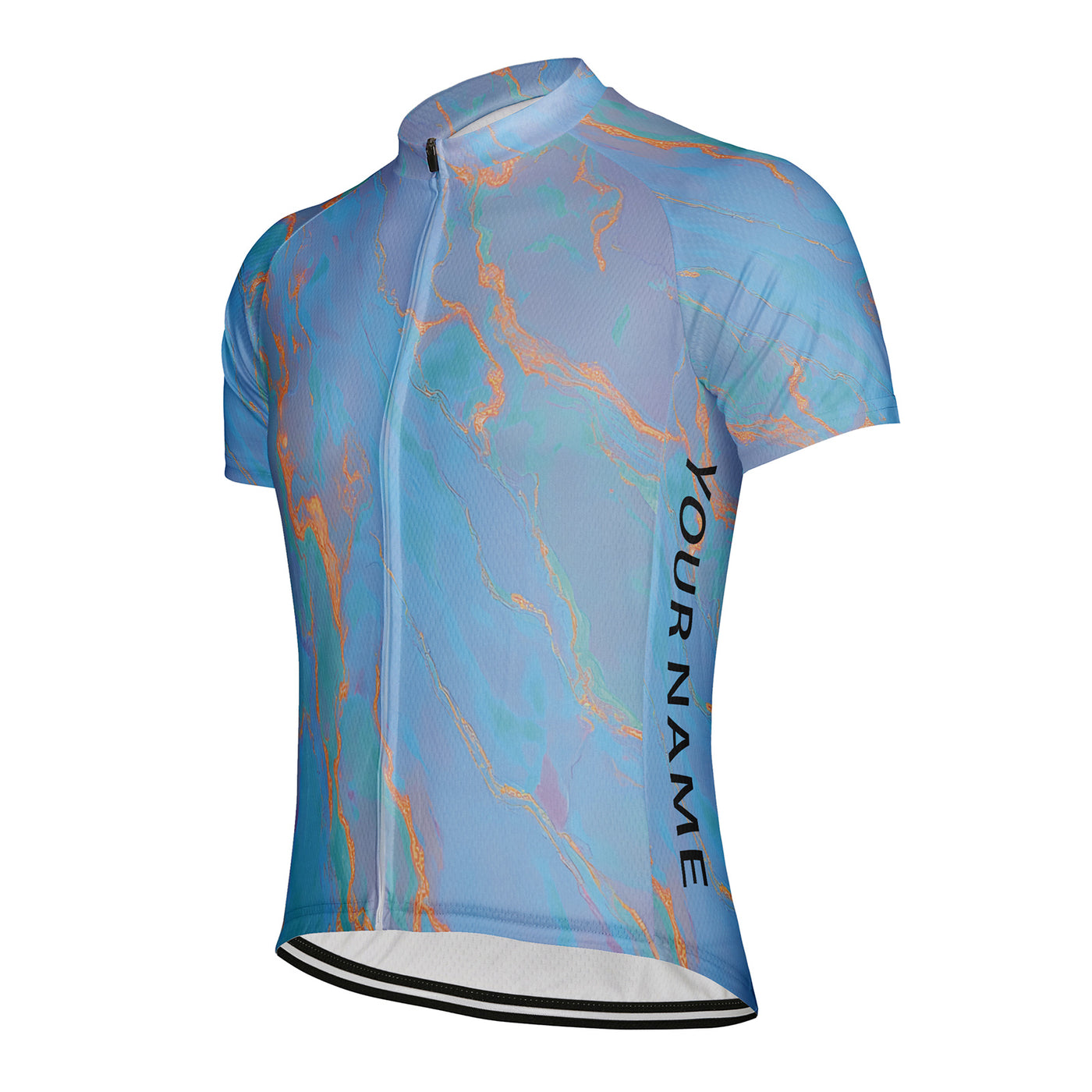 Customized Neon Galaxy Men's Cycling Jersey Short Sleeve