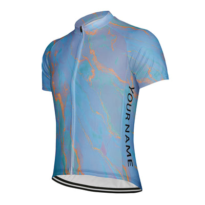 Customized Neon Galaxy Men's Cycling Jersey Short Sleeve