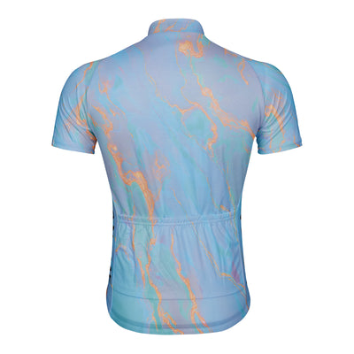 Customized Neon Galaxy Men's Cycling Jersey Short Sleeve