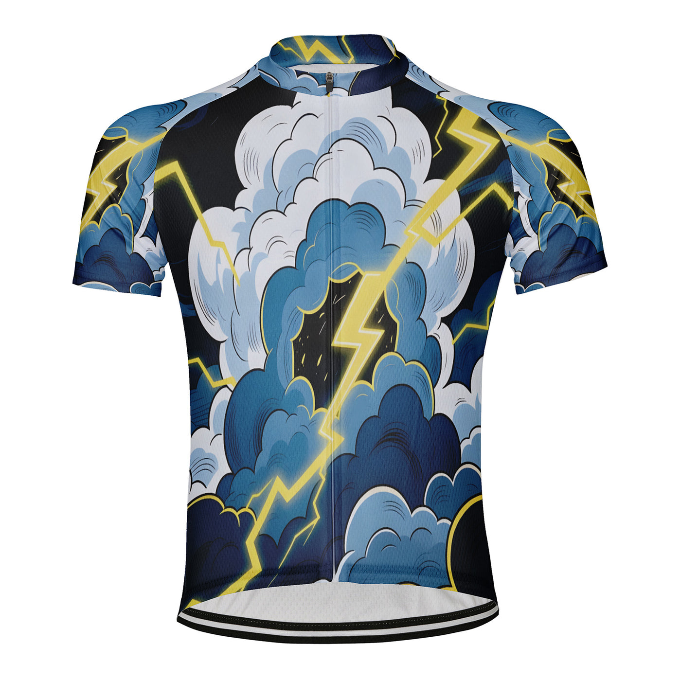 Customized Thunder Cracking Cloud Men's Cycling Jersey Short Sleeve