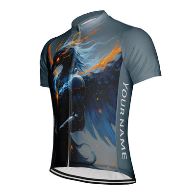 Customized Oriental Divine Bird Men's Cycling Jersey Short Sleeve
