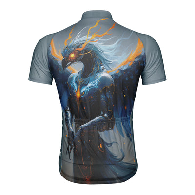 Customized Oriental Divine Bird Men's Cycling Jersey Short Sleeve