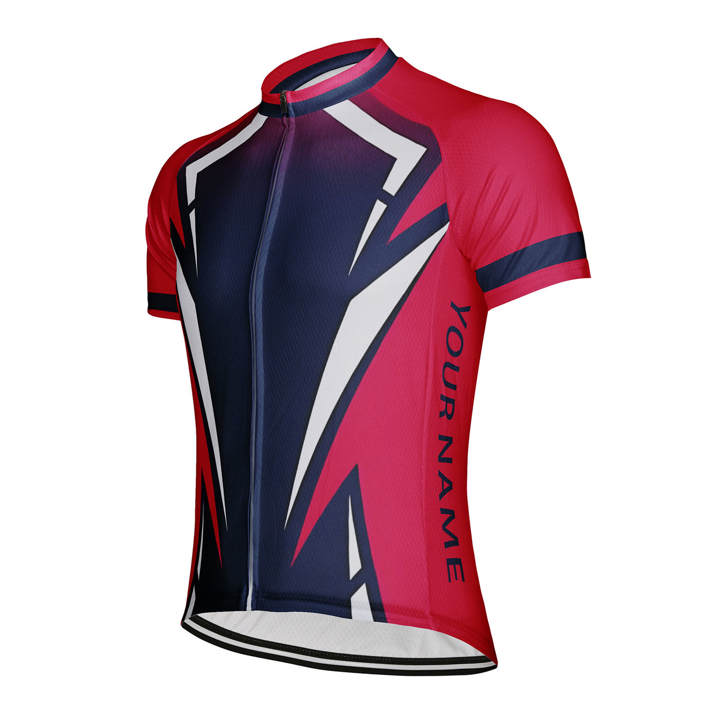 Customized Red Flame Blade Men's Cycling Jersey Short Sleeve