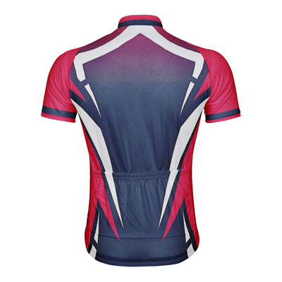 Customized Red Flame Blade Men's Cycling Jersey Short Sleeve