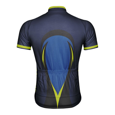 Customized Blue Night Sharpness Men's Cycling Jersey Short Sleeve
