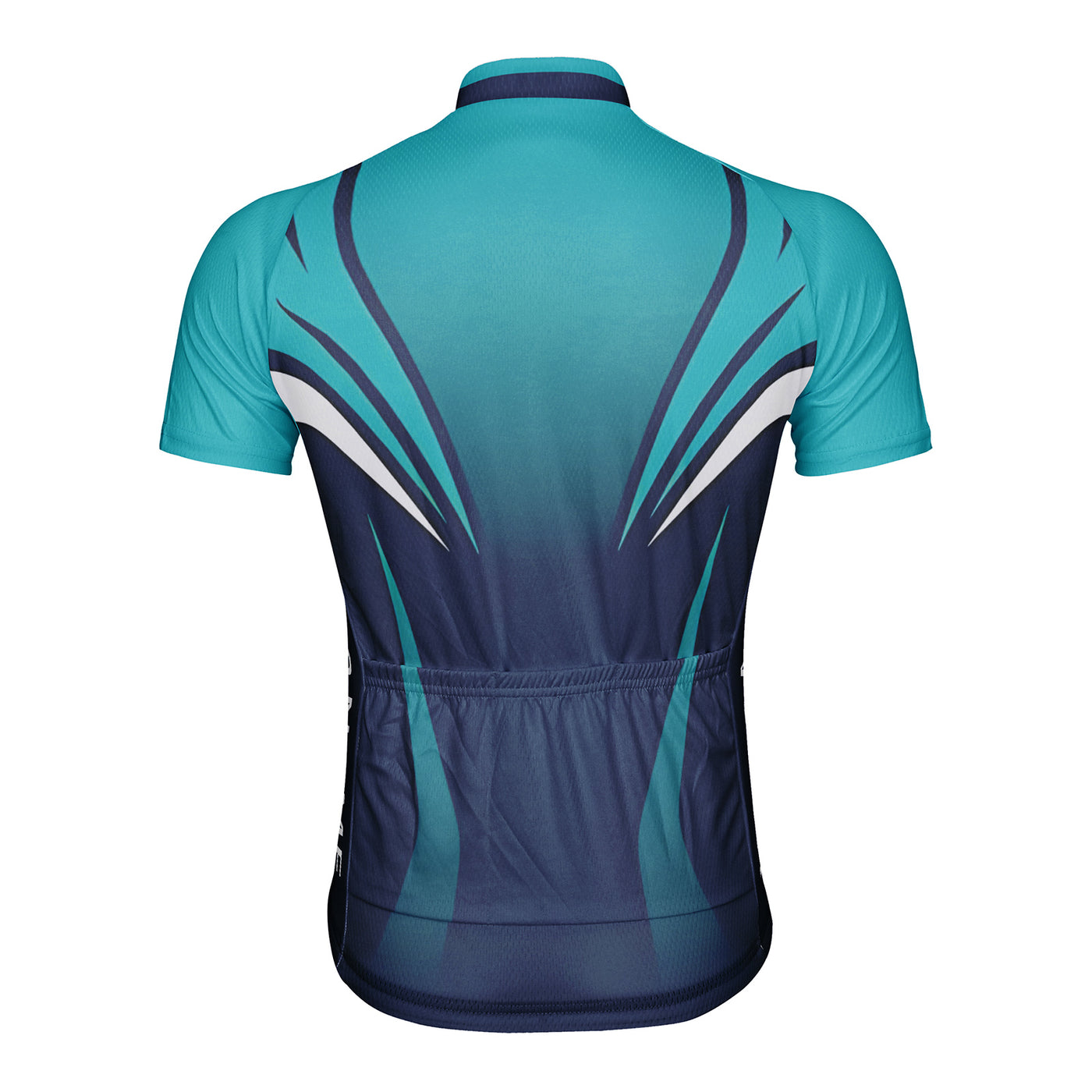Customized Deep Blue Flow Shadow Men's Cycling Jersey Short Sleeve