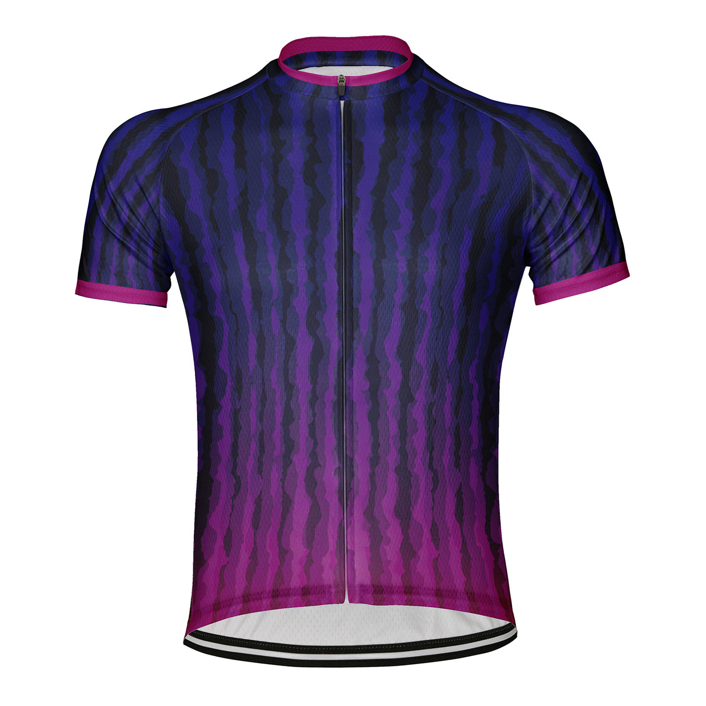 Customized Scratch Stripe Abstraction Men's Cycling Jersey Short Sleeve