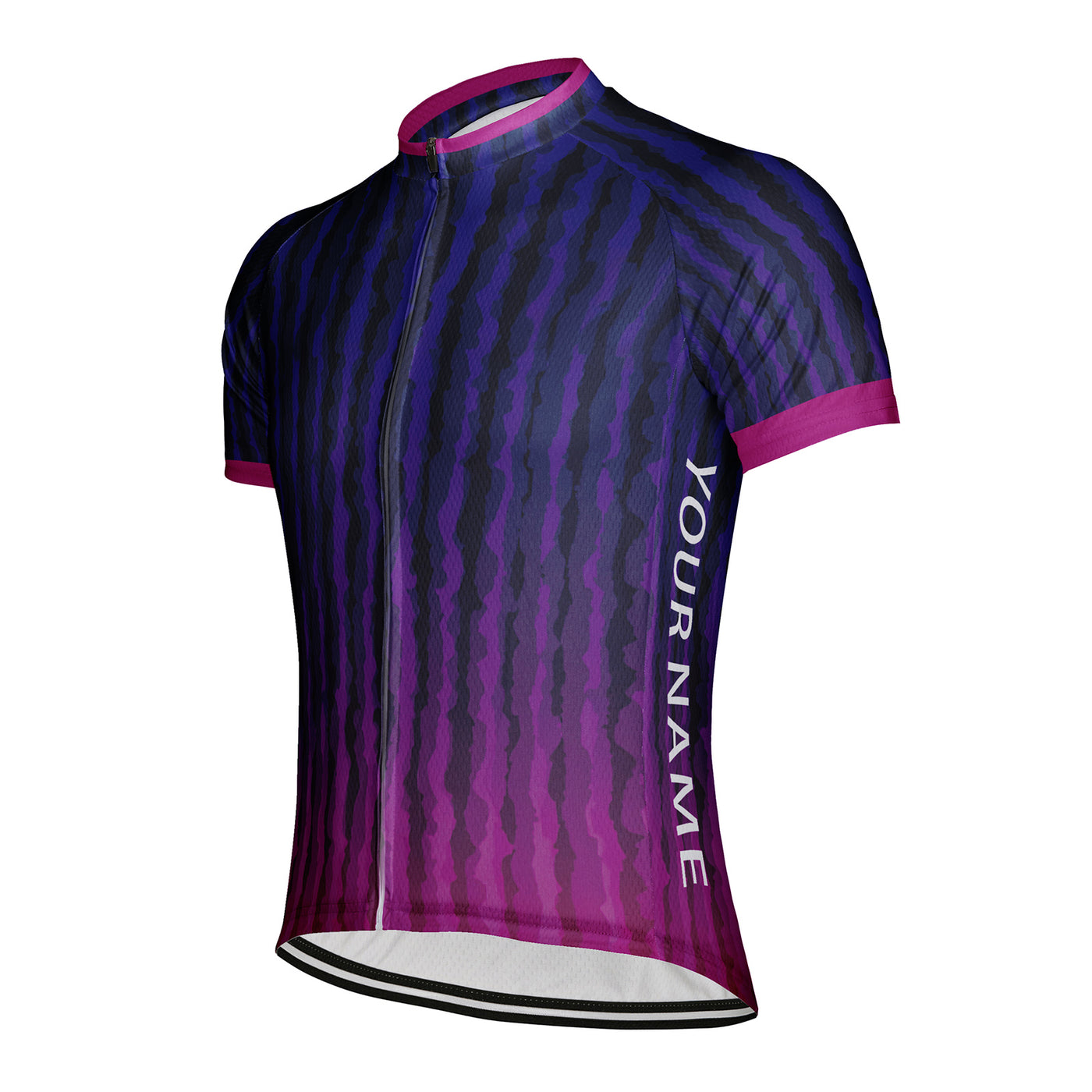 Customized Scratch Stripe Abstraction Men's Cycling Jersey Short Sleeve