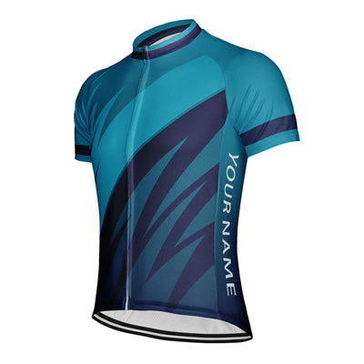 Customized Thunderbolt Diagram Men's Cycling Jersey Short Sleeve