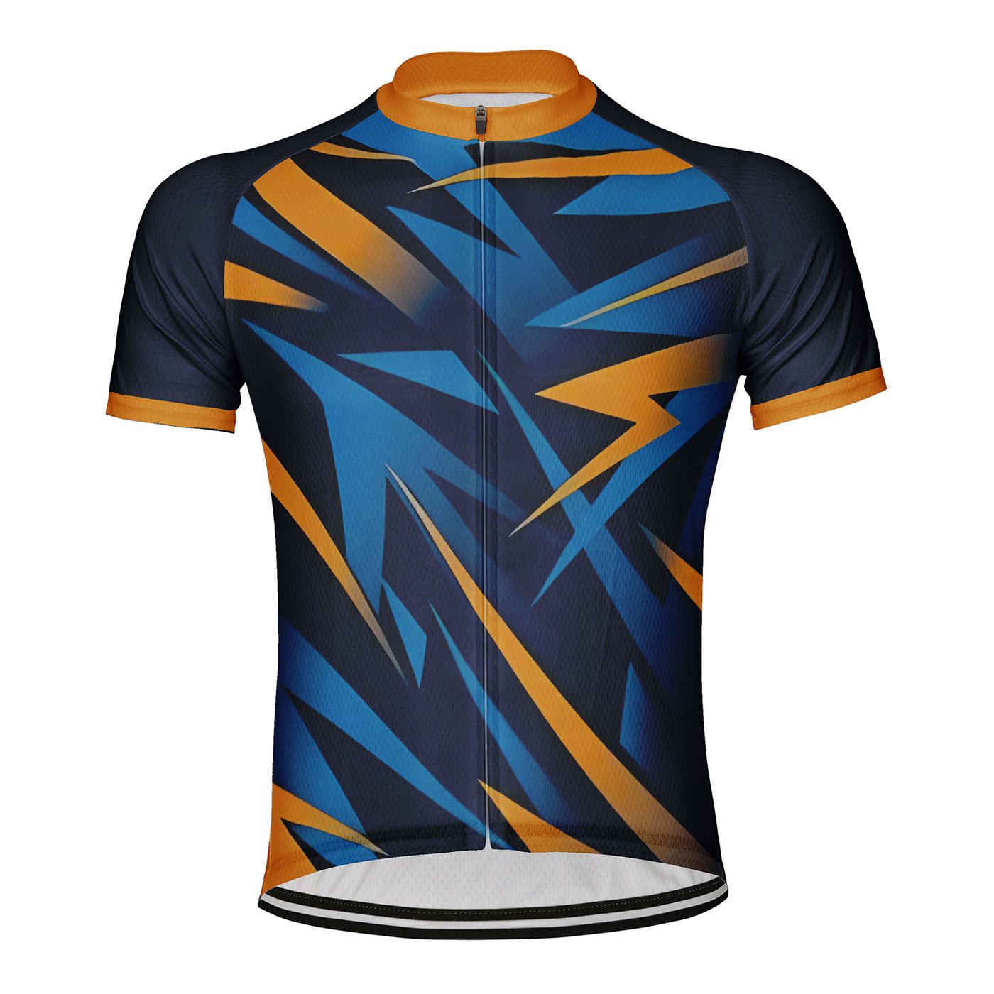 Customized Geometric Lines Men's Cycling Jersey Short Sleeve