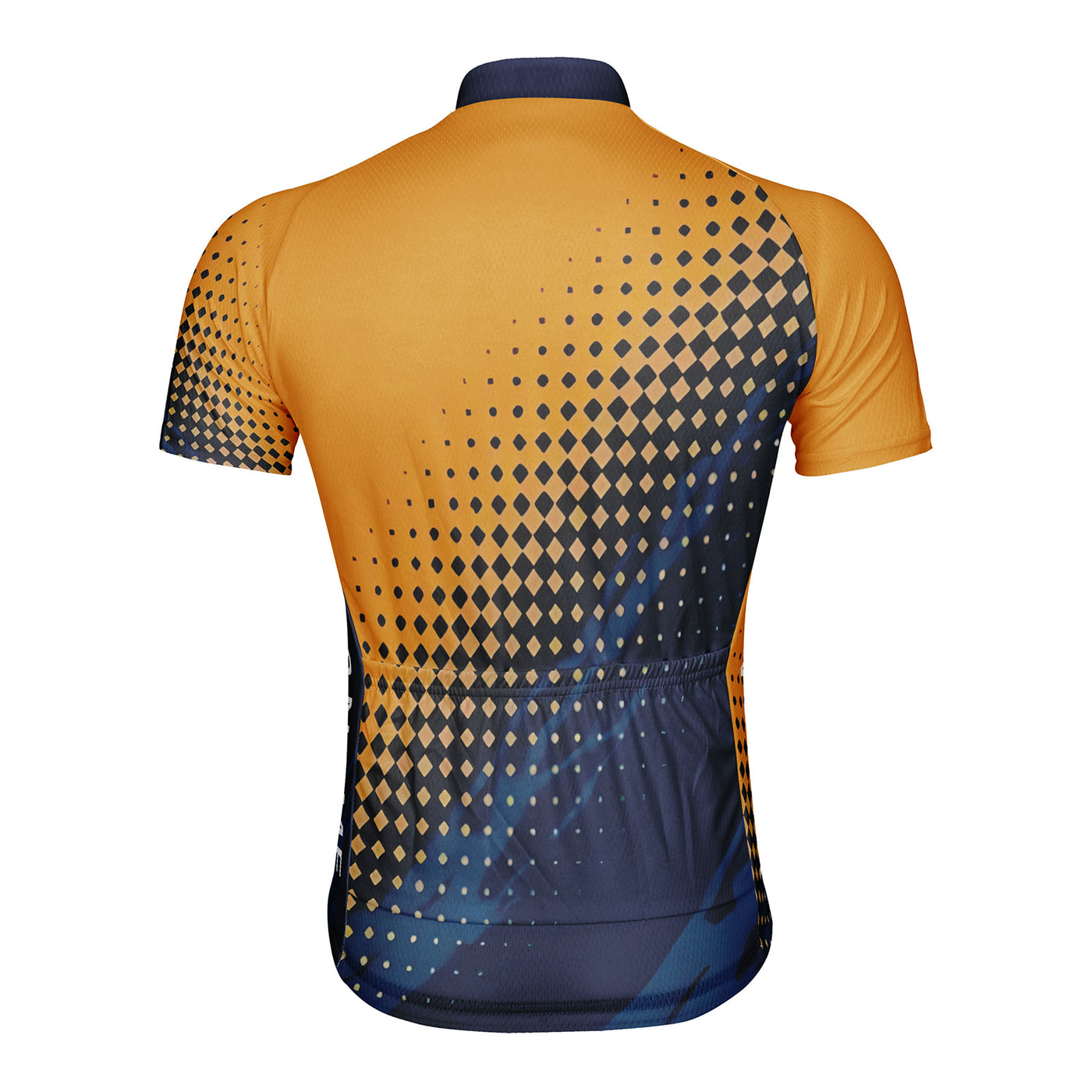 Customized Golden Diamond Dot Matrix Men's Cycling Jersey Short Sleeve