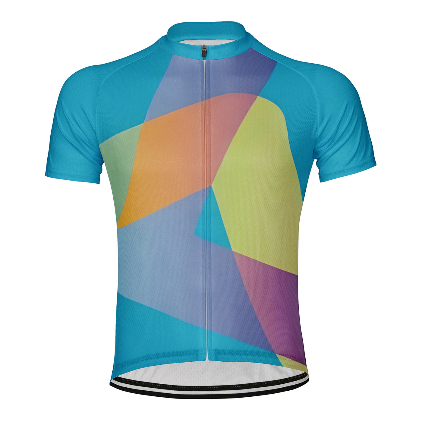 Customized Triangle Color Men's Cycling Jersey Short Sleeve