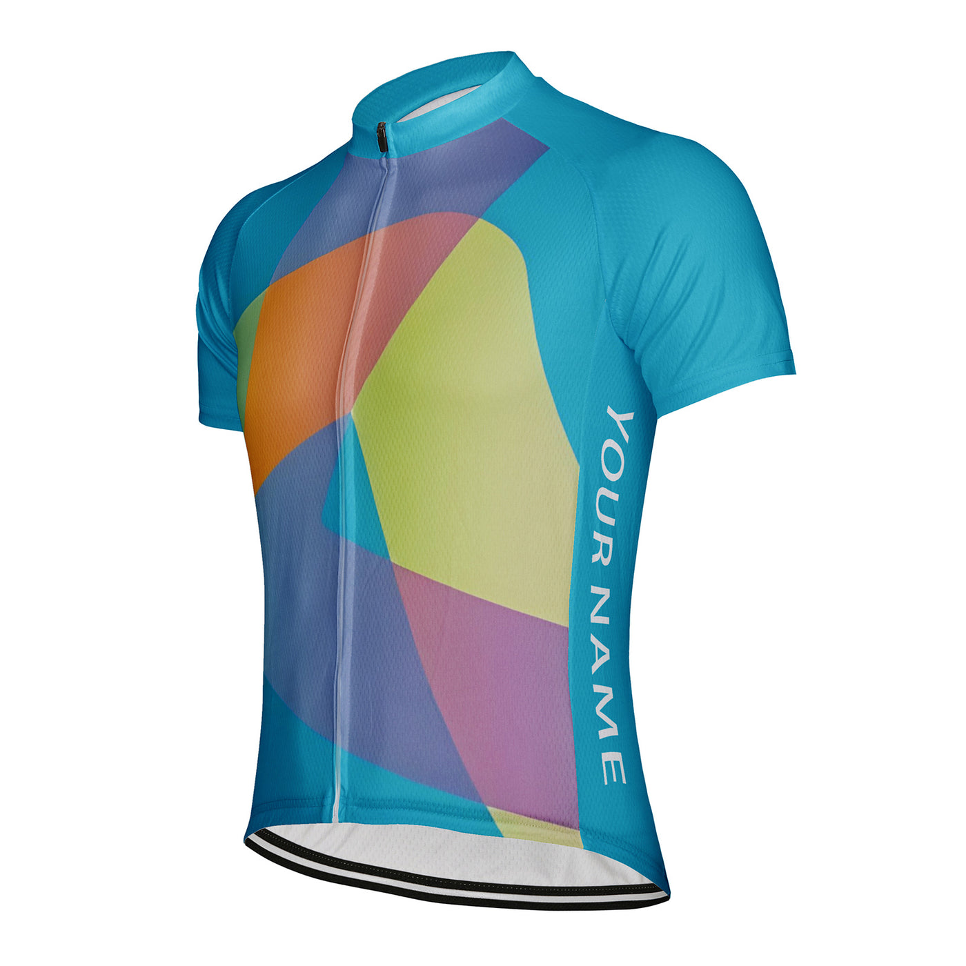Customized Triangle Color Men's Cycling Jersey Short Sleeve