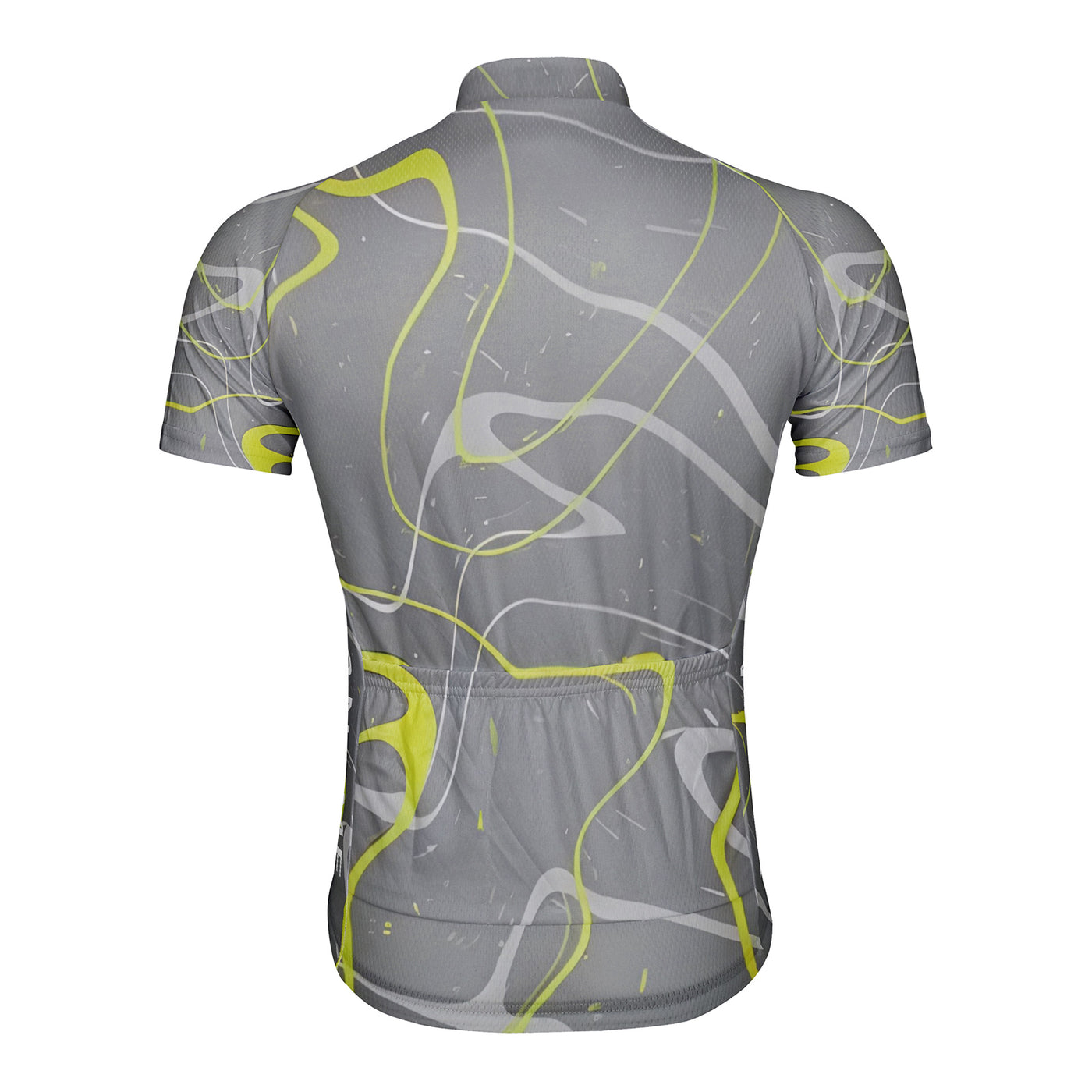 Customized Abstract Lines Men's Cycling Jersey Short Sleeve