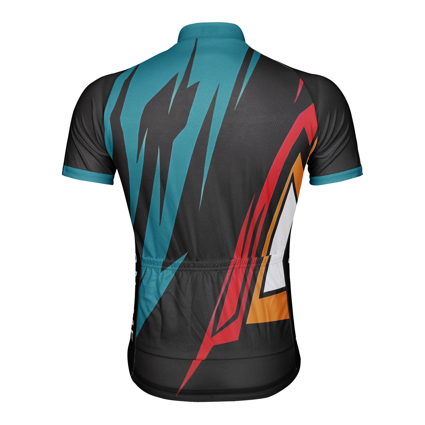 Customized Green Black Red Geometry Men's Cycling Jersey Short Sleeve