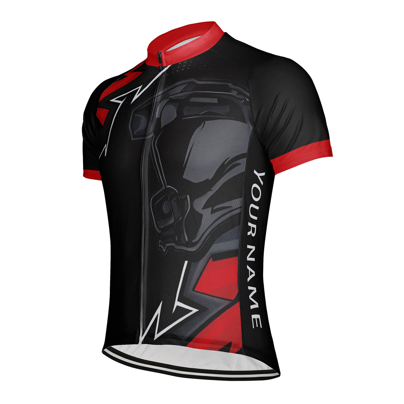 Customized Technology Machinery Diagram Men's Cycling Jersey Short Sleeve