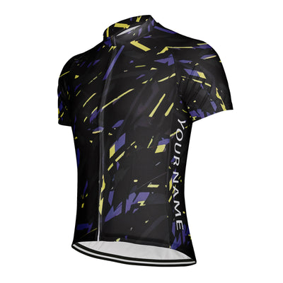 Customized Abstract Art Men's Cycling Jersey Short Sleeve