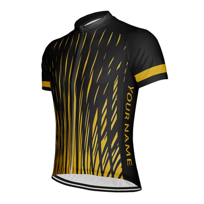 Customized Fireworks Spraying Men's Cycling Jersey Short Sleeve