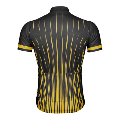 Customized Fireworks Spraying Men's Cycling Jersey Short Sleeve