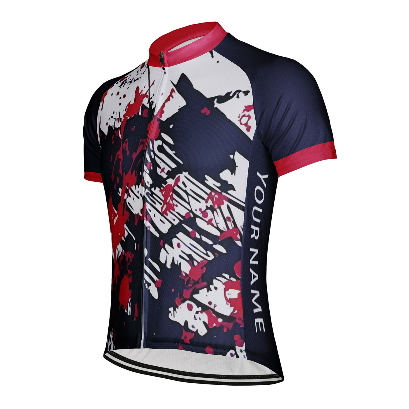 Customized Messy Graffiti Men's Cycling Jersey Short Sleeve