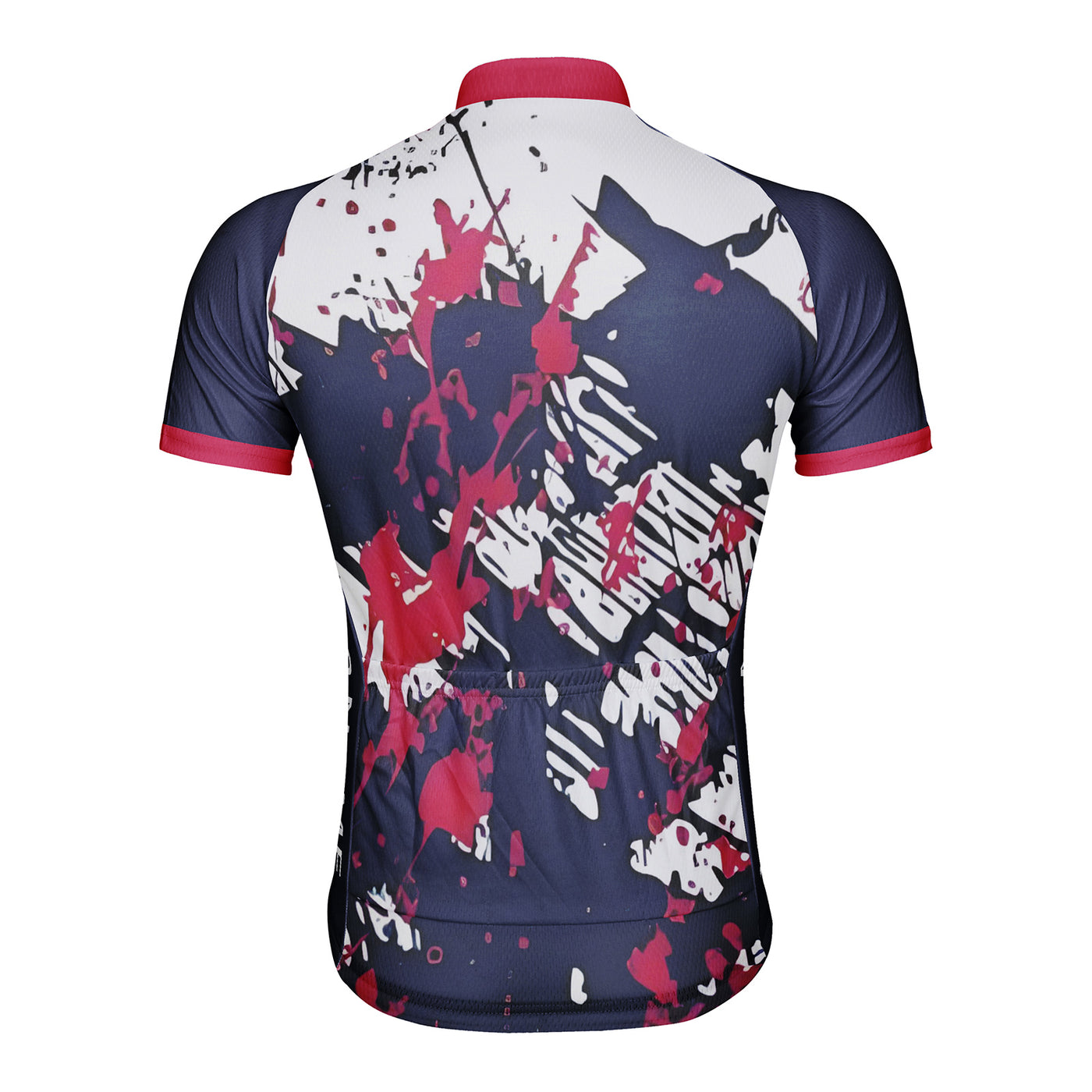 Customized Messy Graffiti Men's Cycling Jersey Short Sleeve