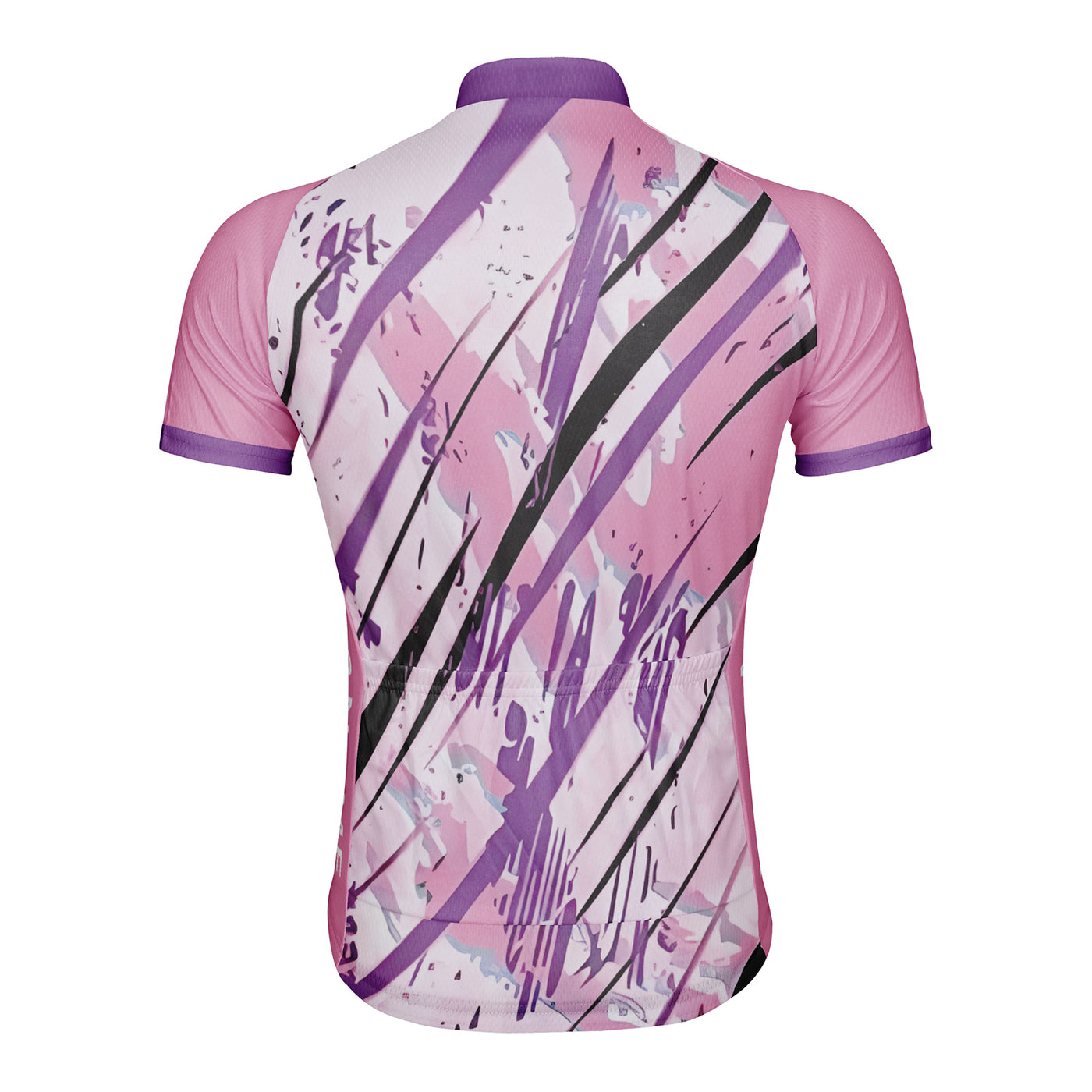 Customized Pink Graffiti Men's Cycling Jersey Short Sleeve