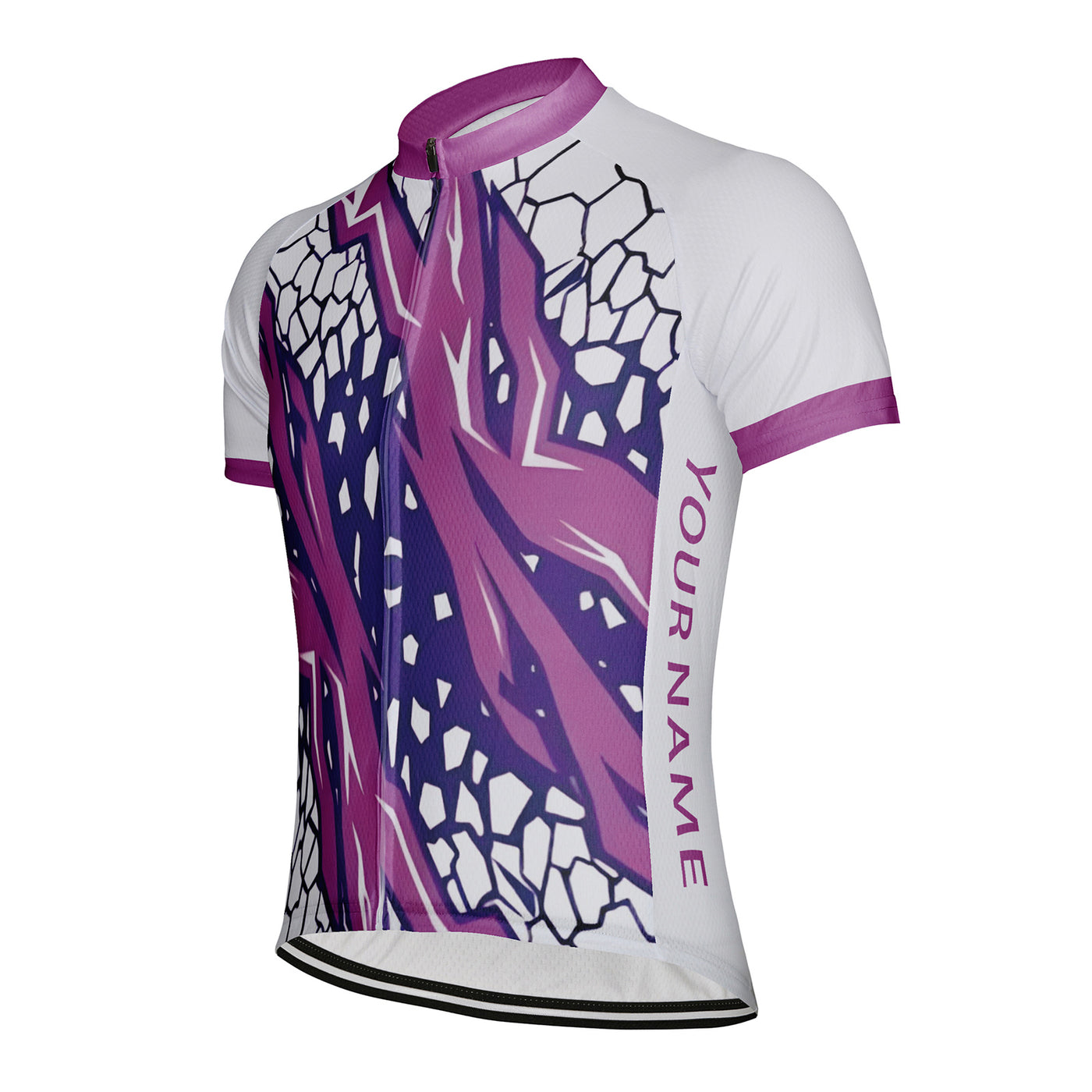 Customized Flame Lock Men's Cycling Jersey Short Sleeve