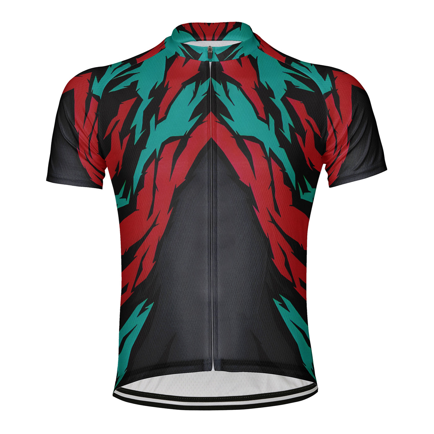 Customized Colorful Tiger Stripe Men's Cycling Jersey Short Sleeve