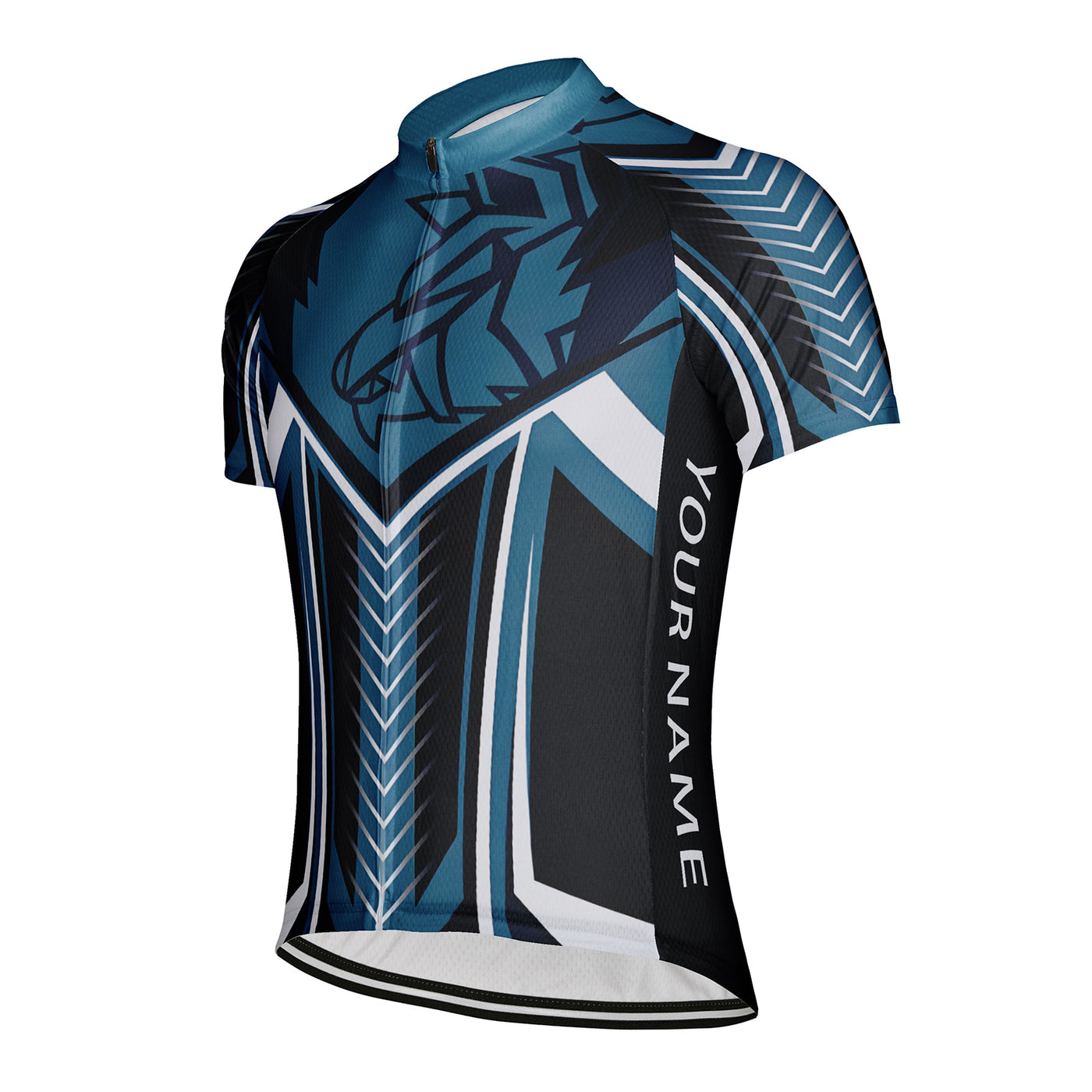Customized Lanfeng Tower Shadow Men's Cycling Jersey Short Sleeve