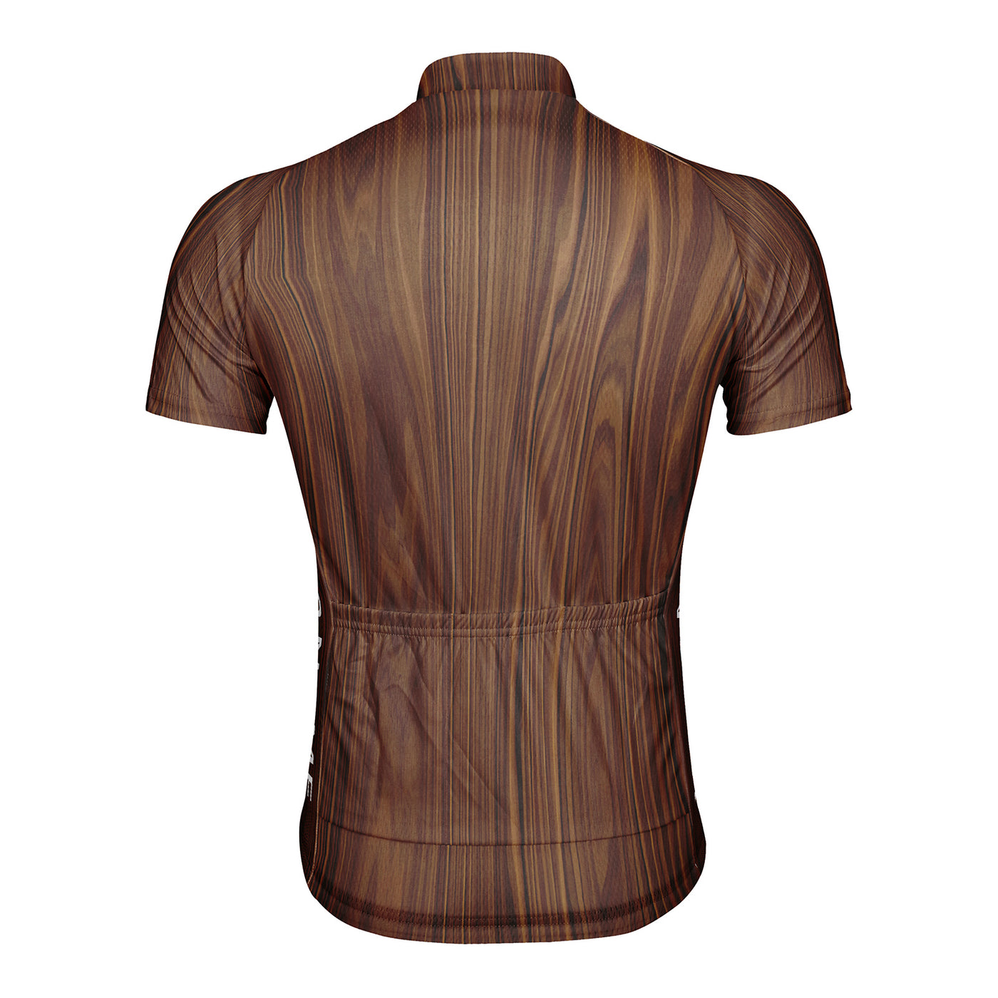 Customized Wood Grain Men's Cycling Jersey Short Sleeve