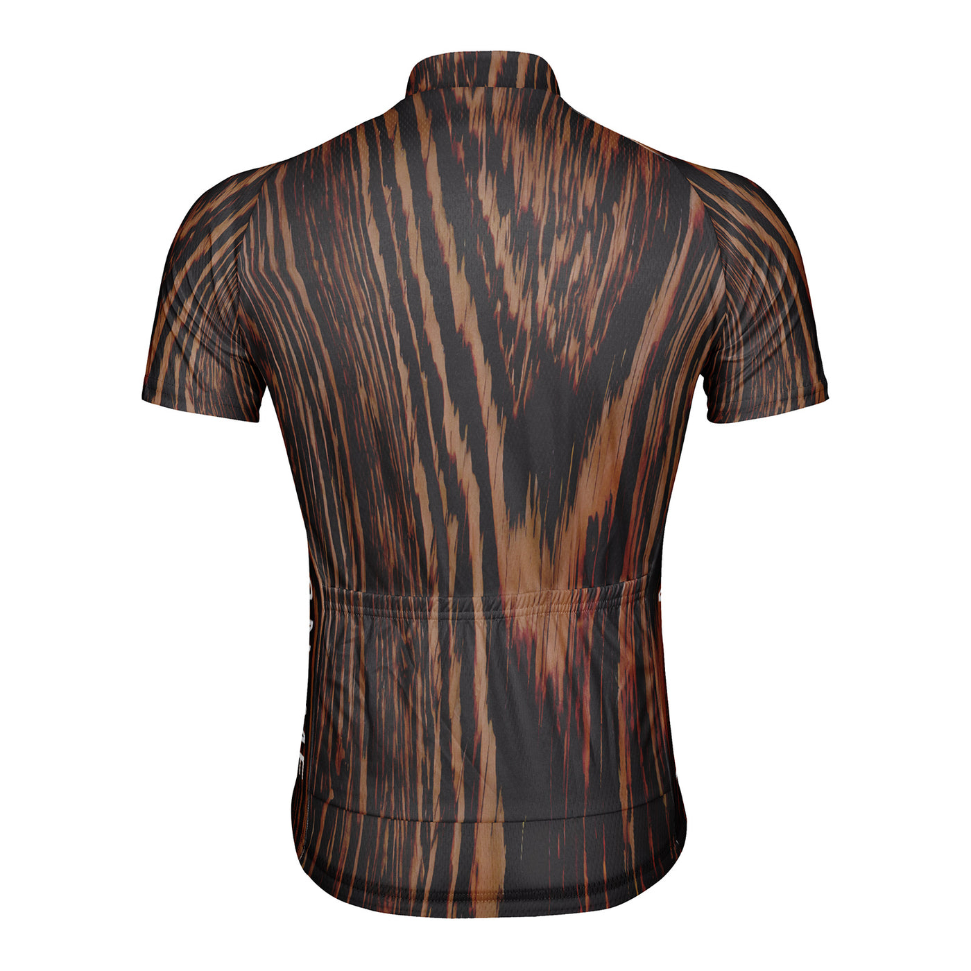 Customized Wood Grain Men's Cycling Jersey Short Sleeve