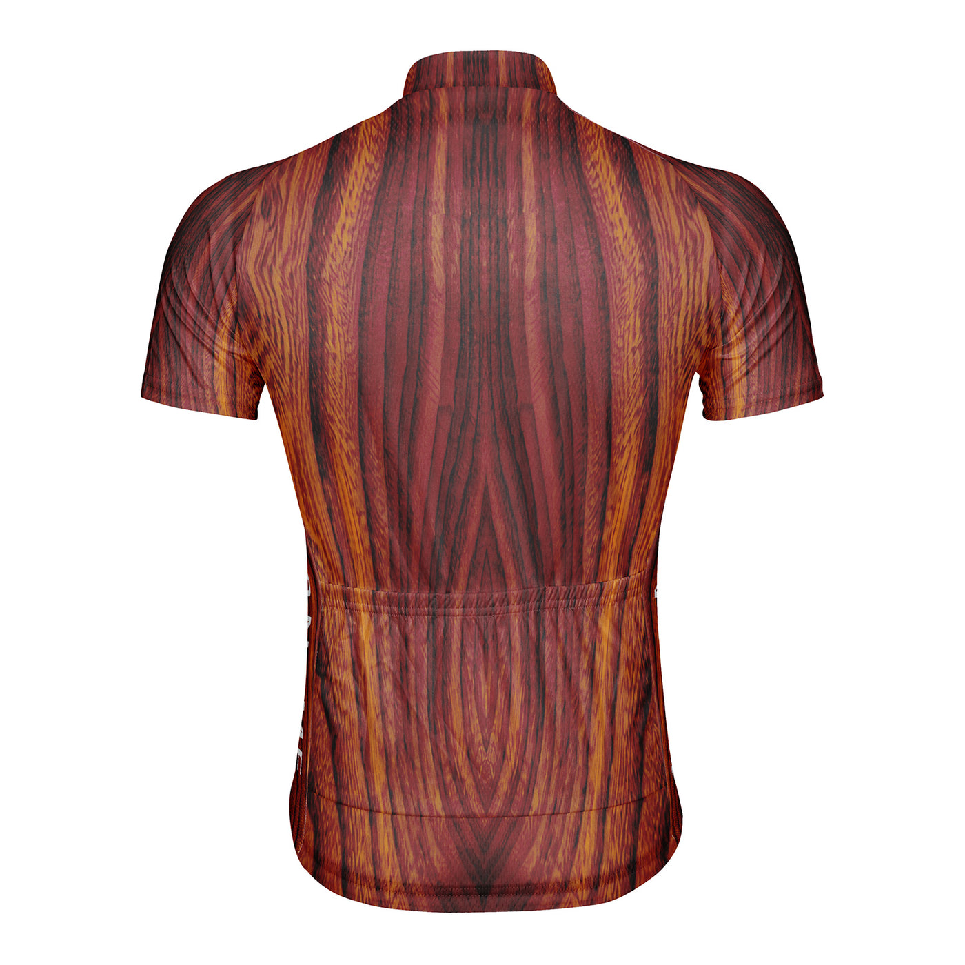 Customized Wood Grain Men's Cycling Jersey Short Sleeve