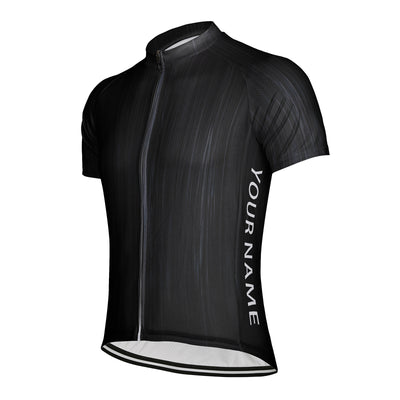 Customized Wood Grain Men's Cycling Jersey Short Sleeve