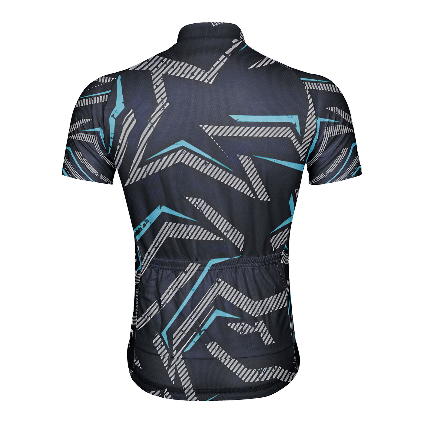 Customized Deep Blue Retro Line Men's Cycling Jersey Short Sleeve