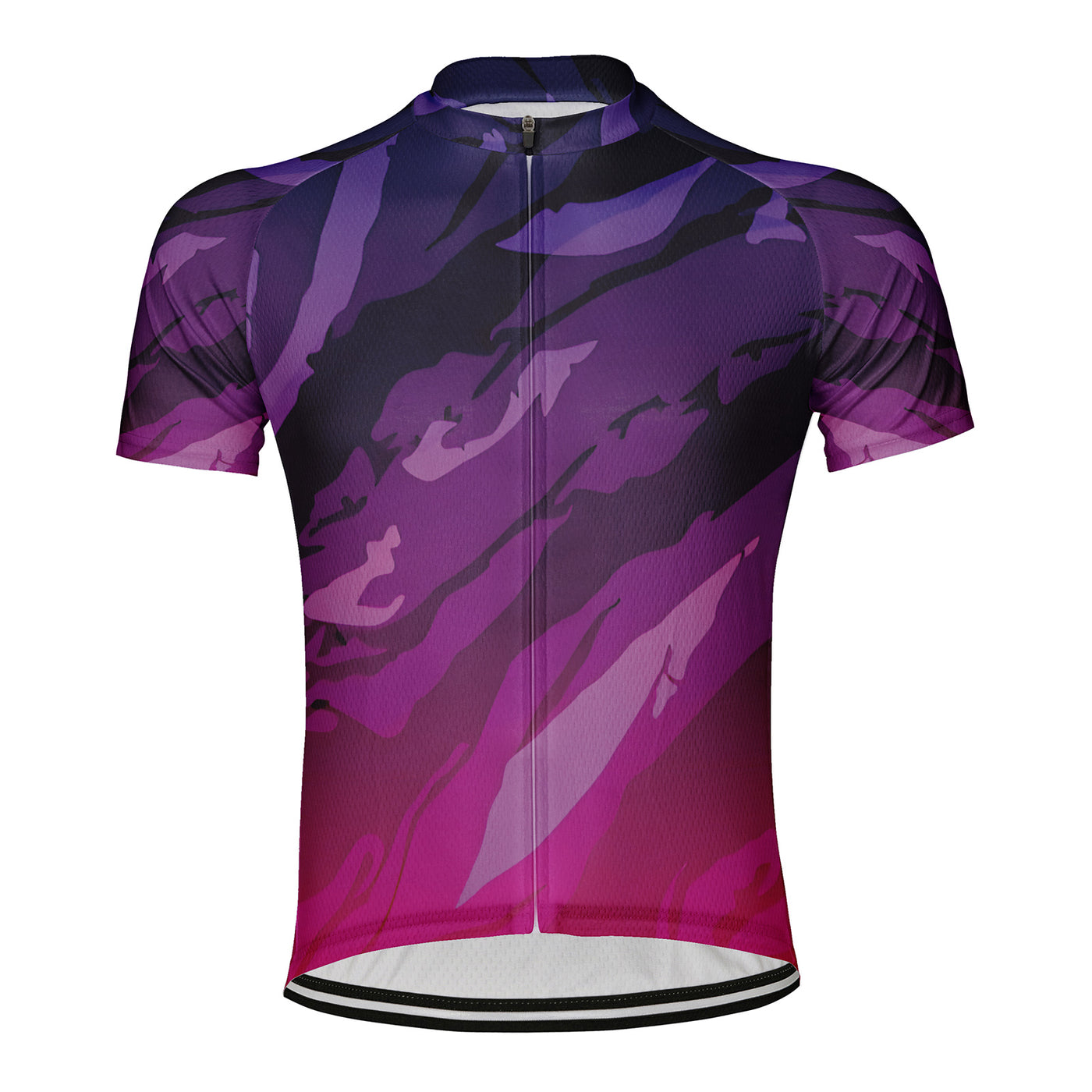 Customized Line Illusion Men's Cycling Jersey Short Sleeve
