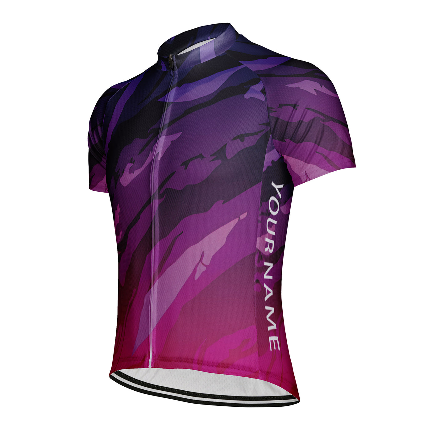 Customized Line Illusion Men's Cycling Jersey Short Sleeve