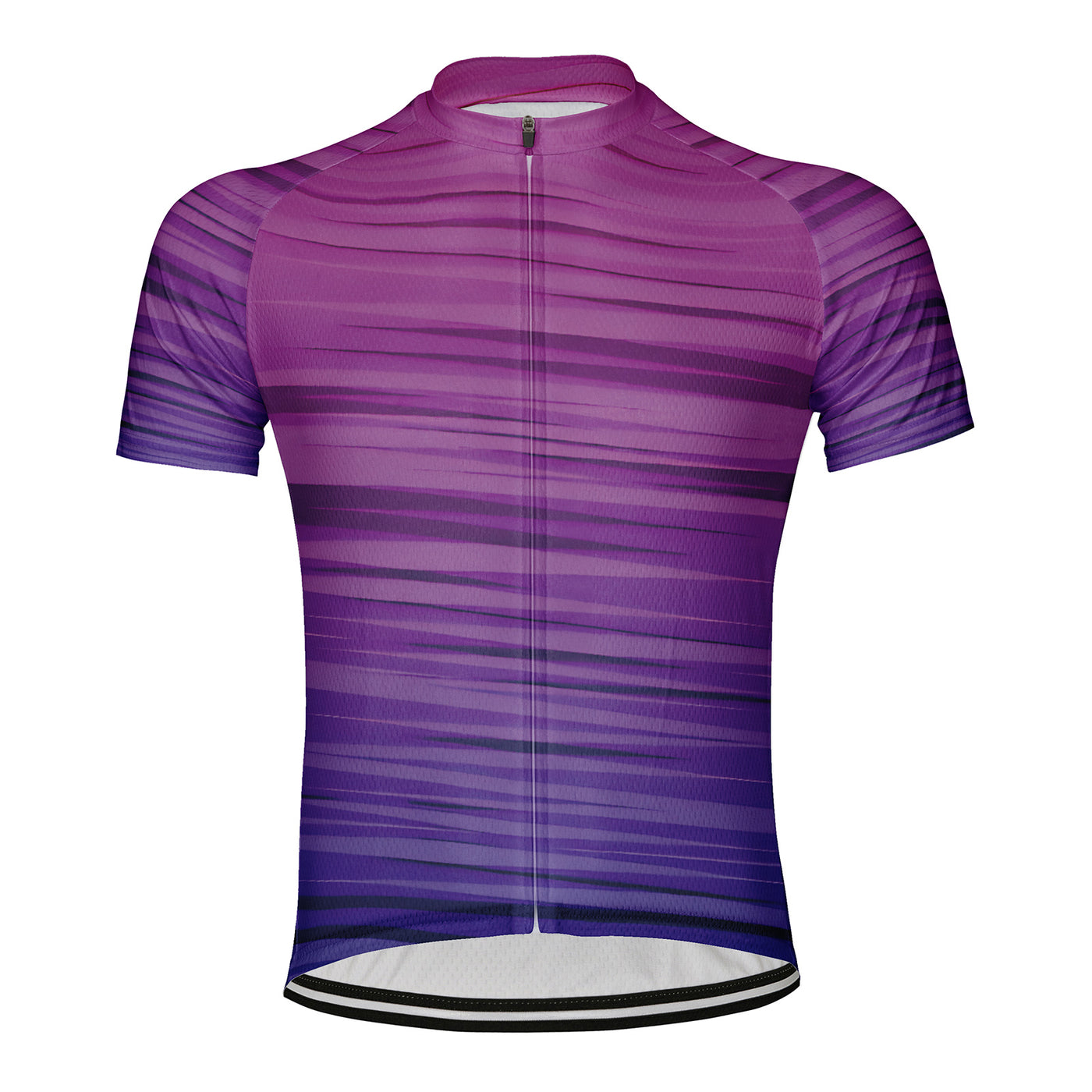 Customized Pink Purple Gradient Rhythm Men's Cycling Jersey Short Sleeve