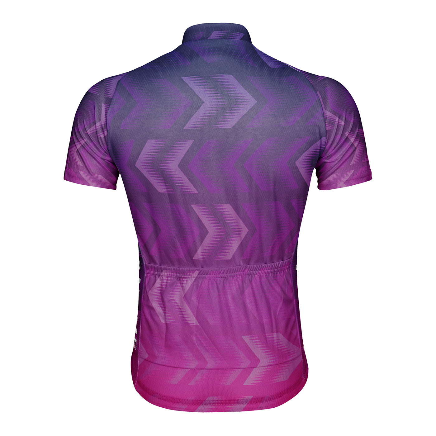 Customized Purple Pink Arrow Gradient Men's Cycling Jersey Short Sleeve