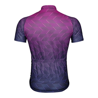Customized Ziling Geometric Solid Men's Cycling Jersey Short Sleeve
