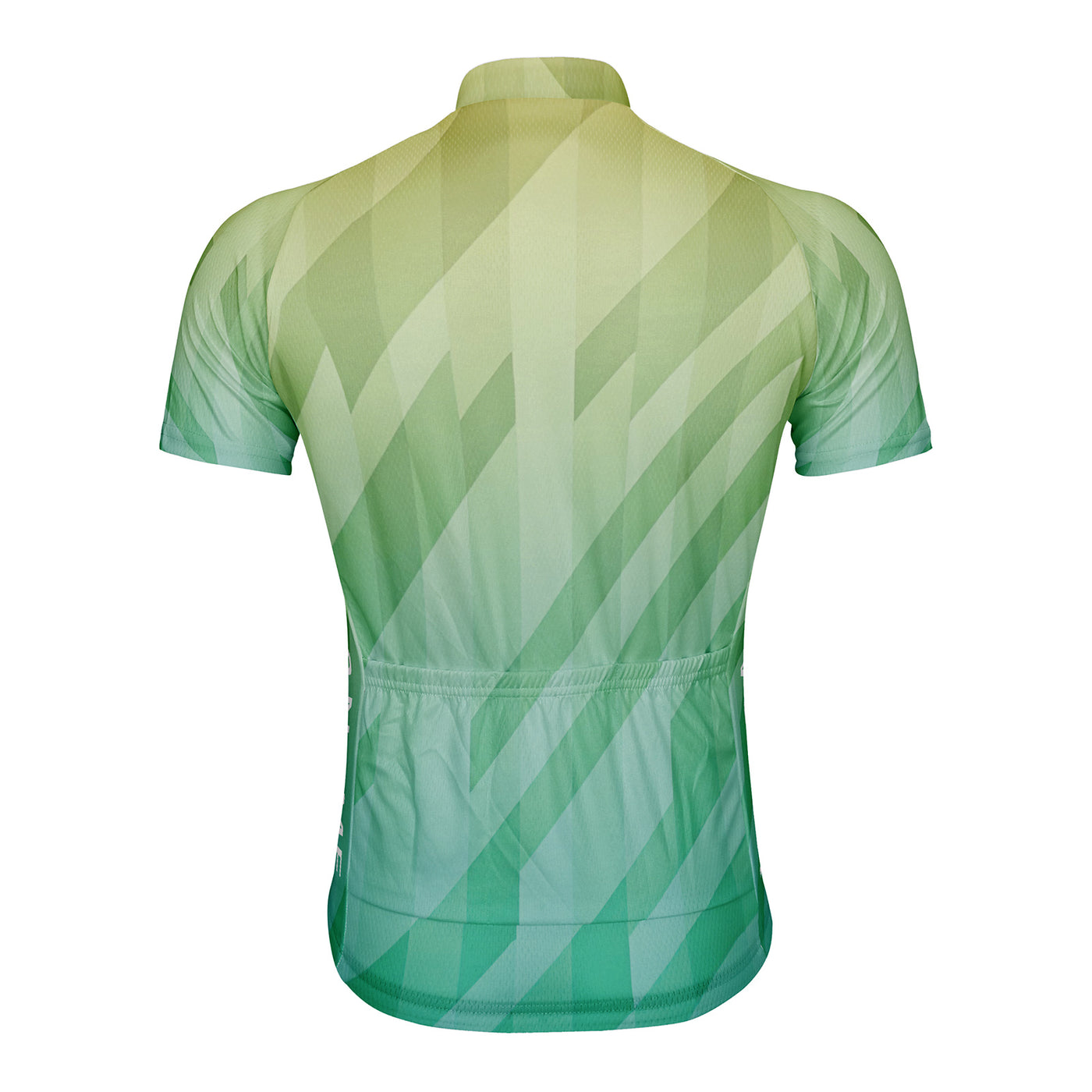 Customized Yellow green gradient Men's Cycling Jersey Short Sleeve